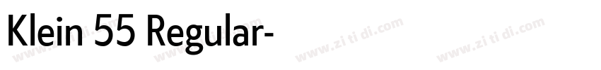 Klein 55 Regular字体转换 Klein 55 Regular字体转换